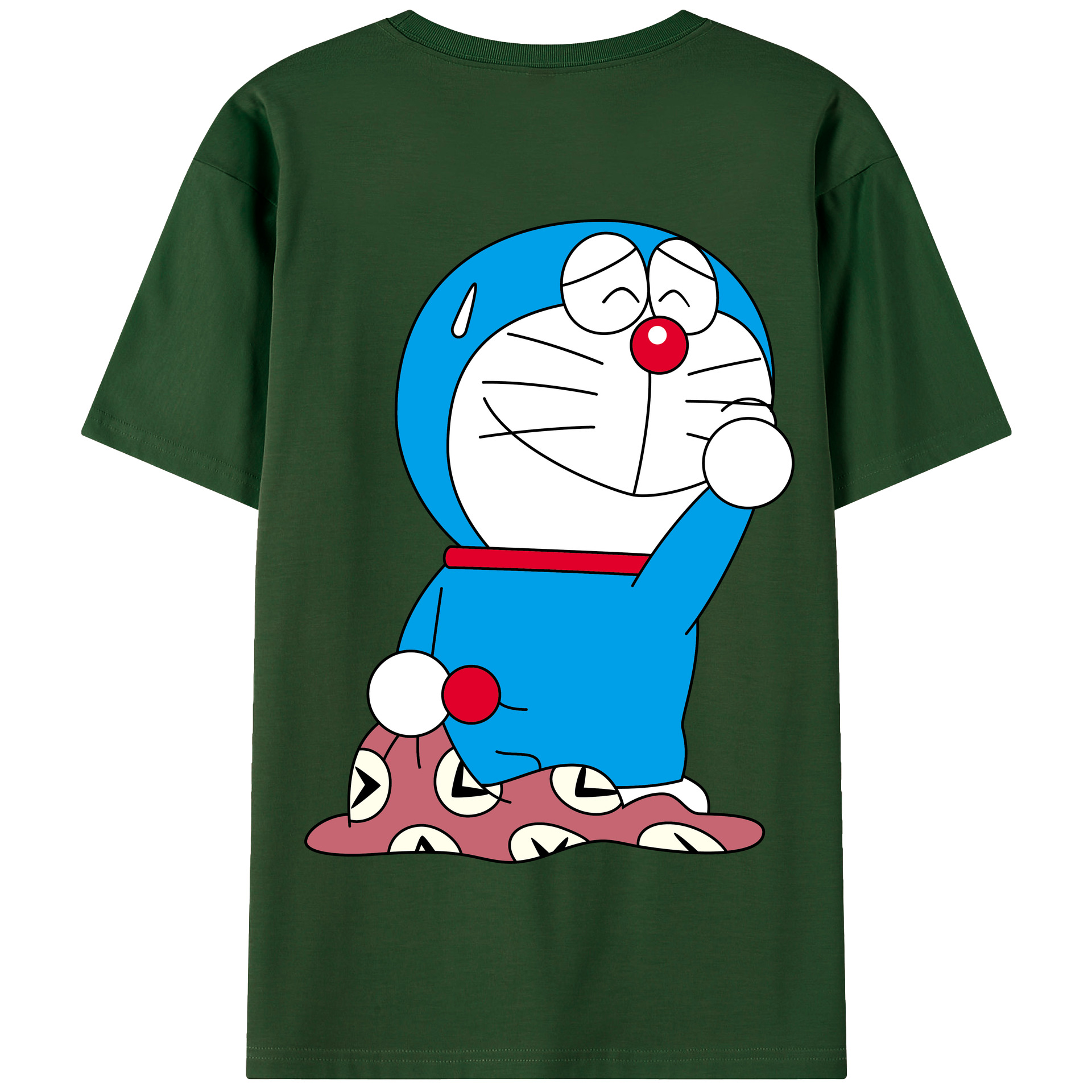 （画像用） ドラえもん Doraemon 綿100％半袖Tシャツ（背面プリント）